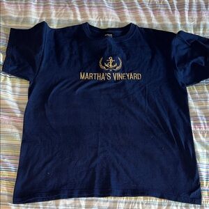 Navy‎ Blue Men's Martha’s Vineyard Anchor T-Shirt